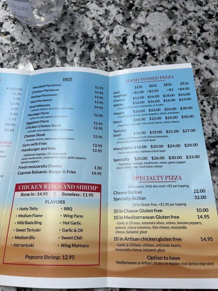 Bizzarro Pizza - Cocoa Beach, FL menu_pic