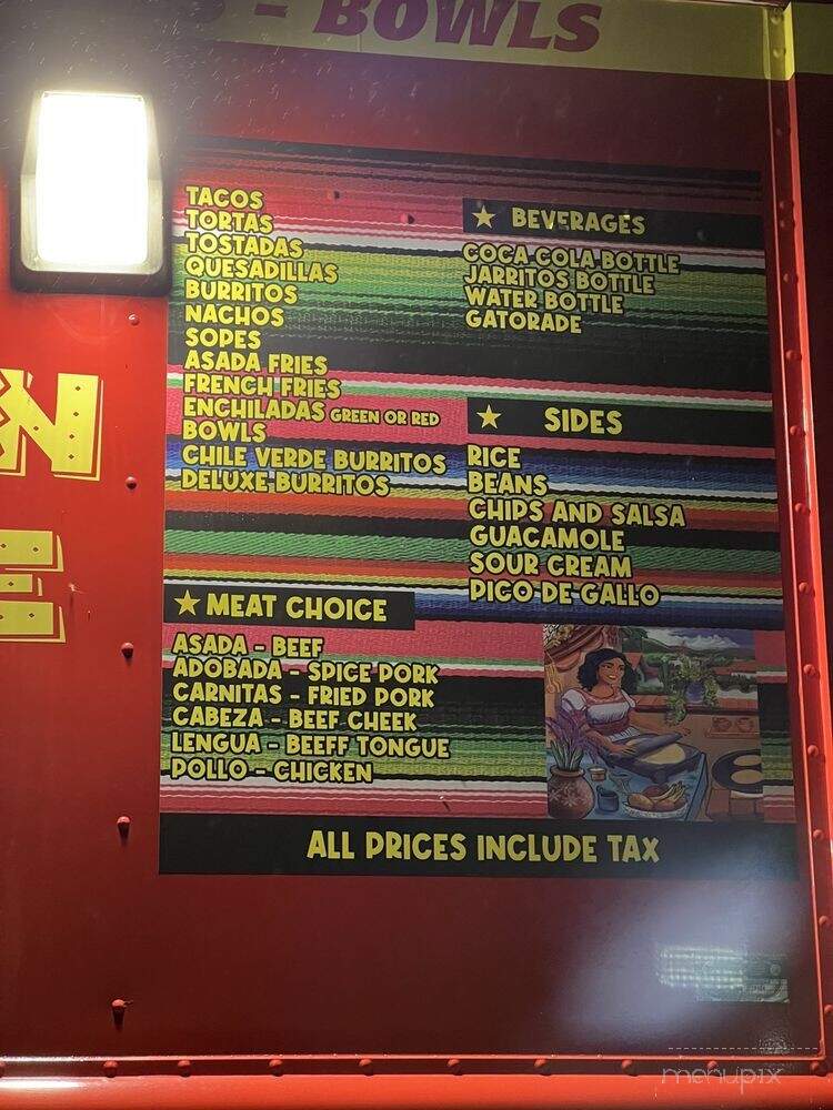 Lala's Mexican Cuisine - Gold Bar, WA menu_pic