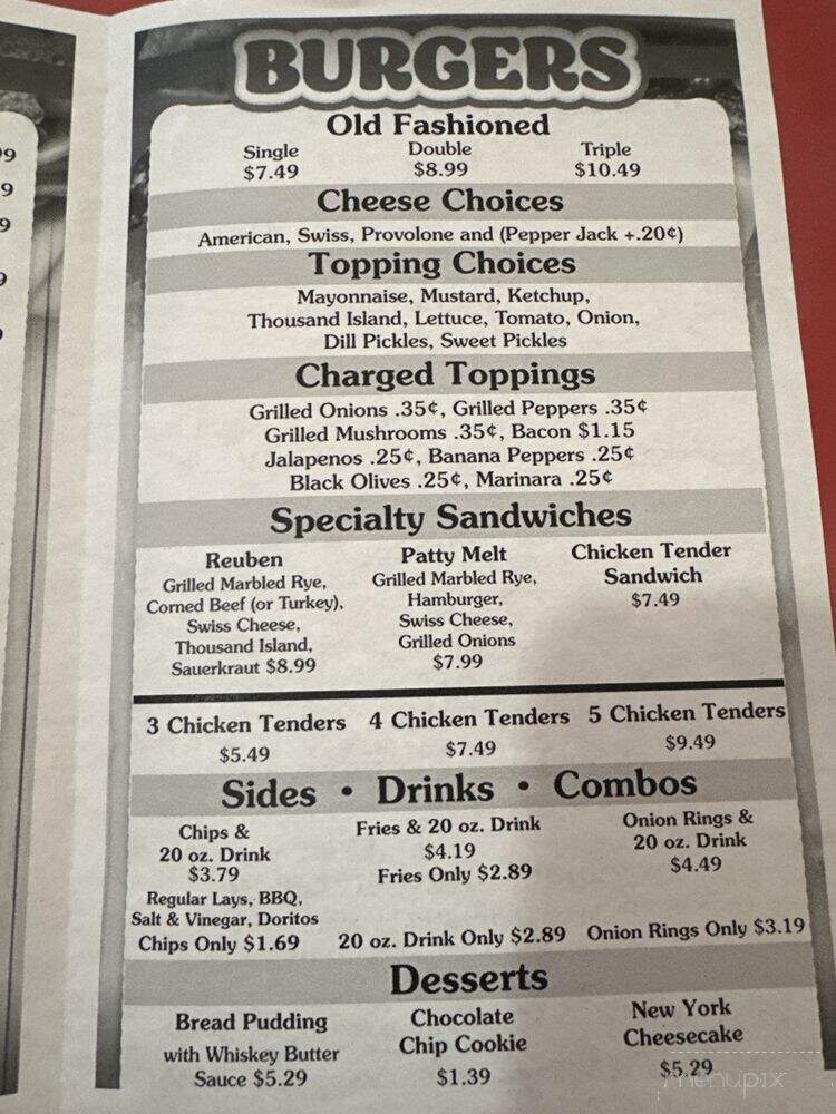 Henry's Burgers & Subs - Madisonville, TN menu_pic