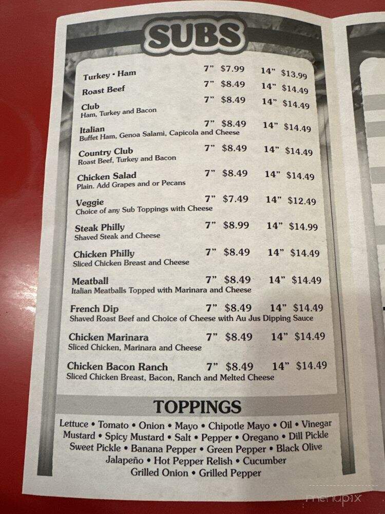 Henry's Burgers & Subs - Madisonville, TN menu_pic