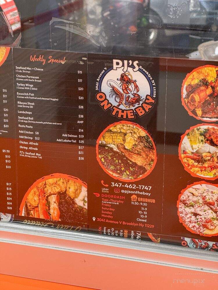 PJs On the Bay - Brooklyn, NY menu_pic