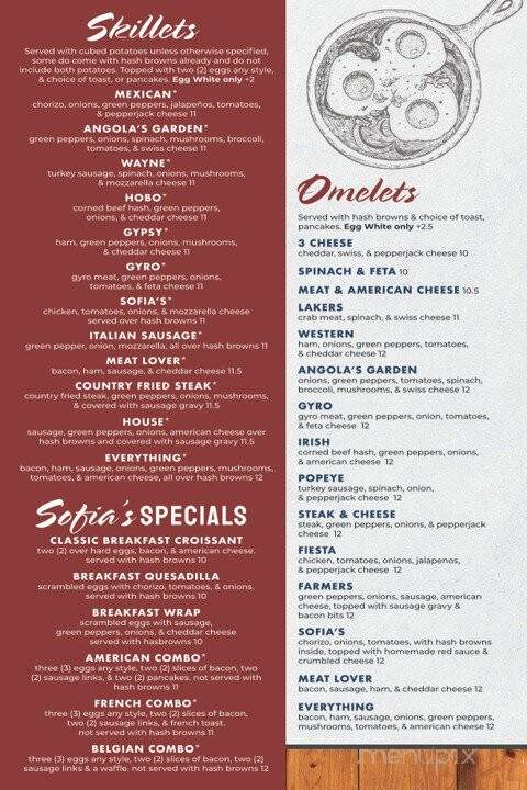 Sofia's Kitchen - Angola, IN menu_pic