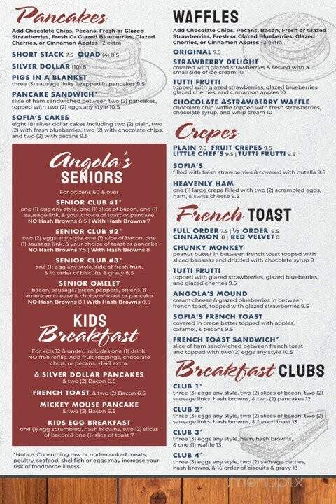 Sofia's Kitchen - Angola, IN menu_pic