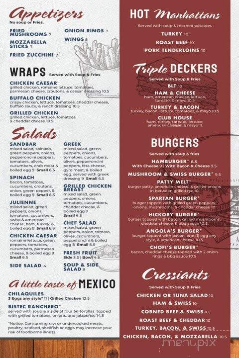 Sofia's Kitchen - Angola, IN menu_pic