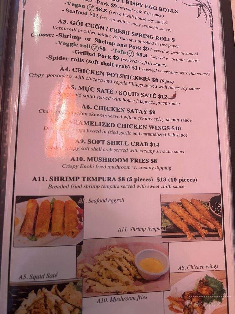Lotus Vietnamese Cuisine - Vancouver, WA menu_pic