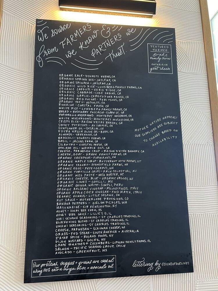 Sweetgreen - Torrance, CA menu_pic