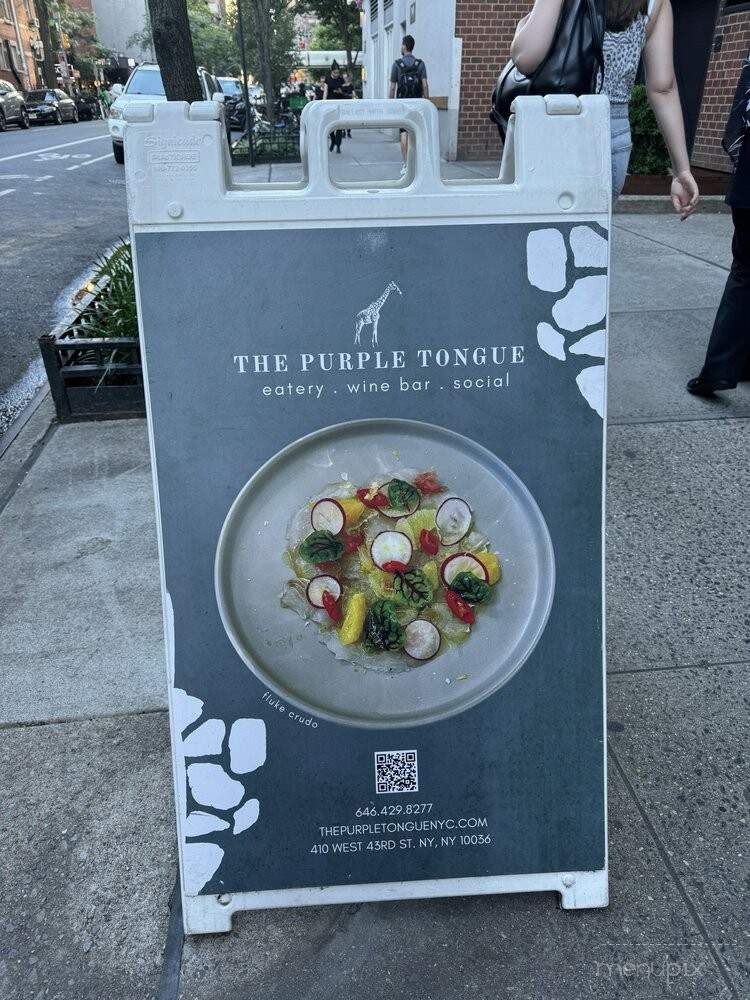 The Purple Tongue - New York, NY menu_pic