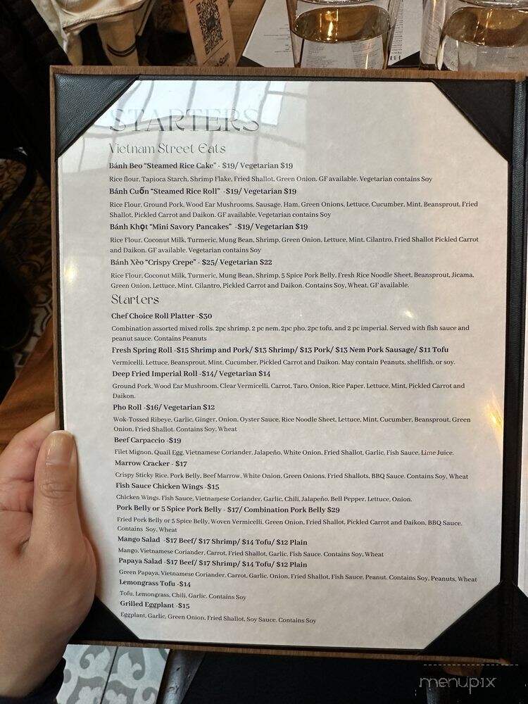 Gao Viet Kitchen & Bar - San Francisco, CA menu_pic