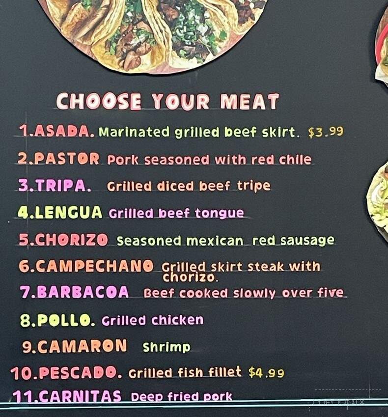 Florencia Carniceria y Restaurante - Griffin, GA menu_pic