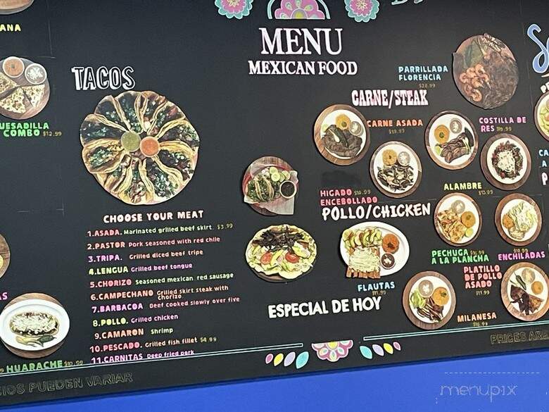 Florencia Carniceria y Restaurante - Griffin, GA menu_pic