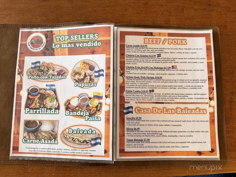El Sabor De Mi Pueblo - Cocoa, FL menu_pic