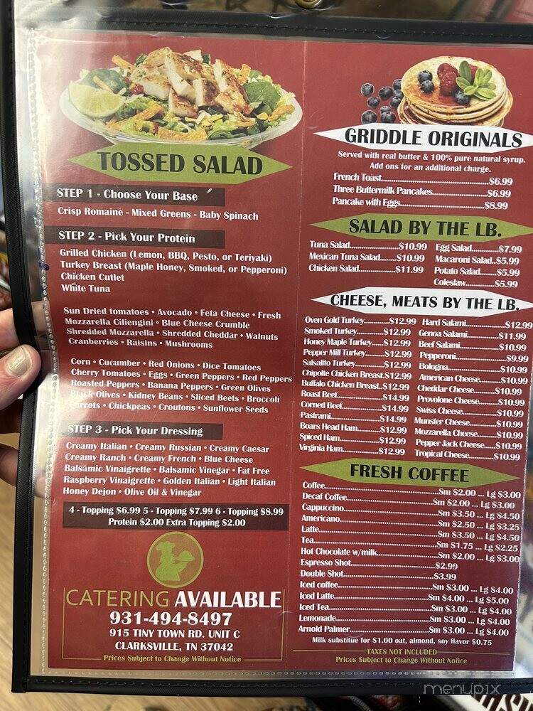 Strawberry Deli & Coffee Shop - Clarksville, TN menu_pic