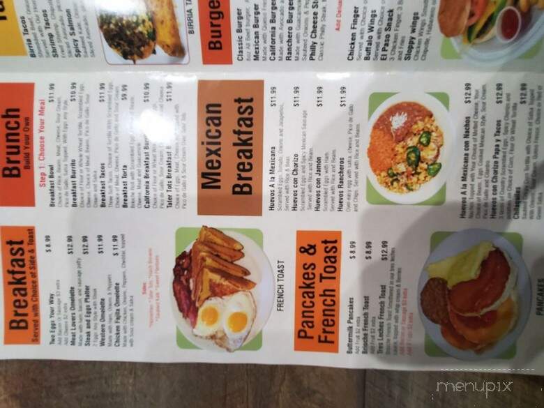 El Paso Mexican Grill 2 - Brooklyn, NY menu_pic