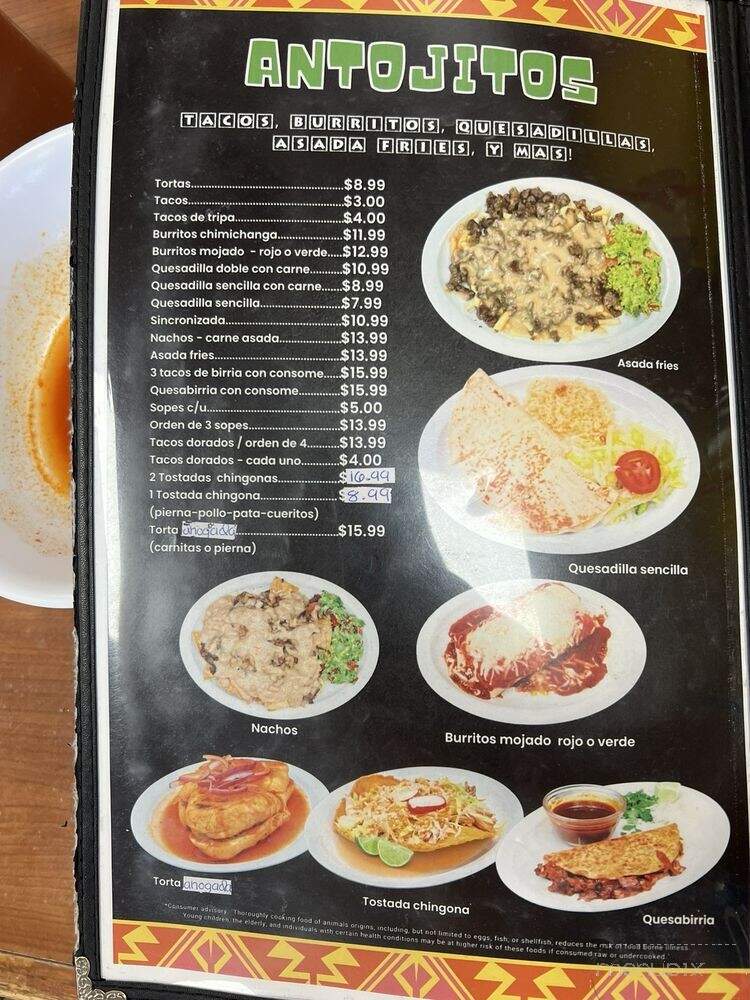 Mi Lindo Nayarit - Las Vegas, NV menu_pic