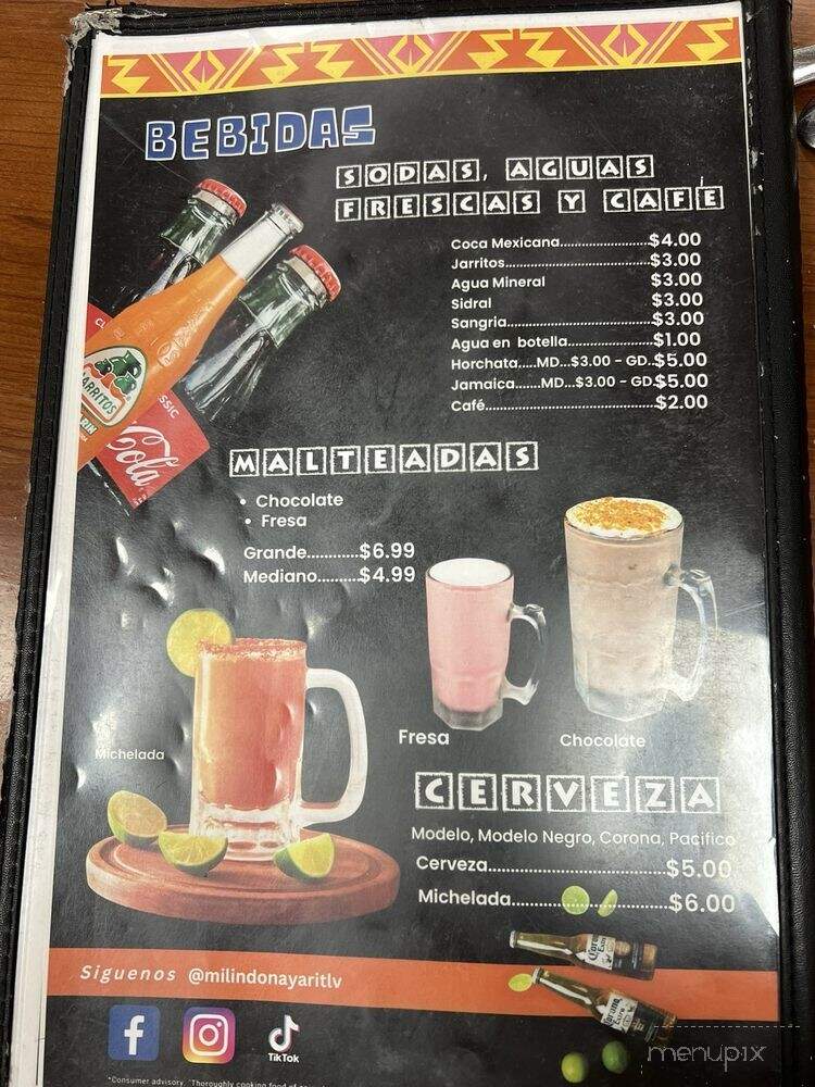Mi Lindo Nayarit - Las Vegas, NV menu_pic