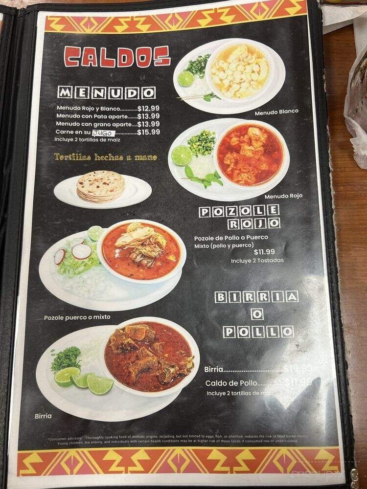 Mi Lindo Nayarit - Las Vegas, NV menu_pic