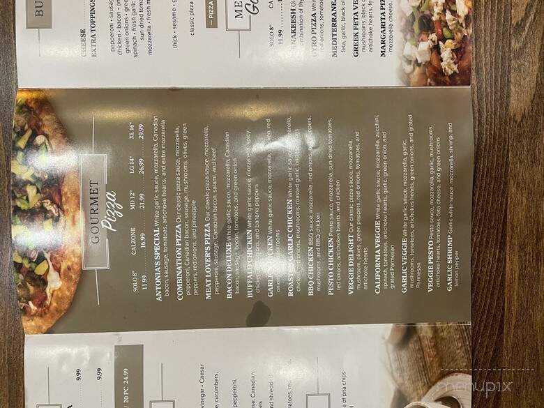 Antonia's Pizza - San Luis Obispo, CA menu_pic