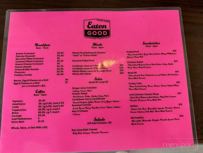 Eaton Good - Key West, FL menu_pic