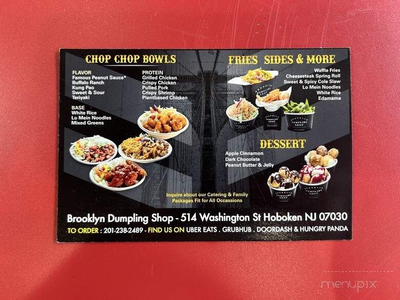 Brooklyn Dumpling Shop - Hoboken, NJ menu_pic
