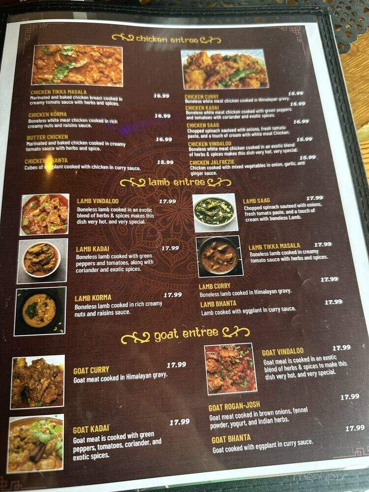 NC Spices - Greenville, NC menu_pic