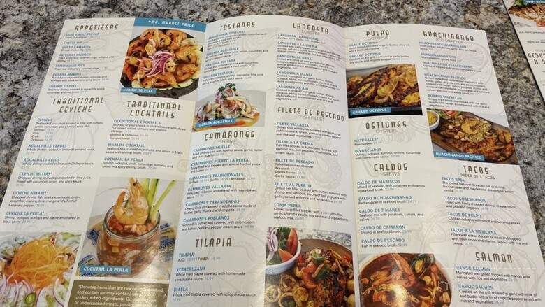 La Perla Cuisine Of Nayarit - Fayetteville, NC menu_pic