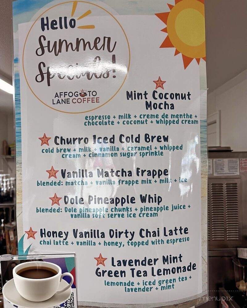 Affogato Lane Coffee Company - La Crescent, MN menu_pic