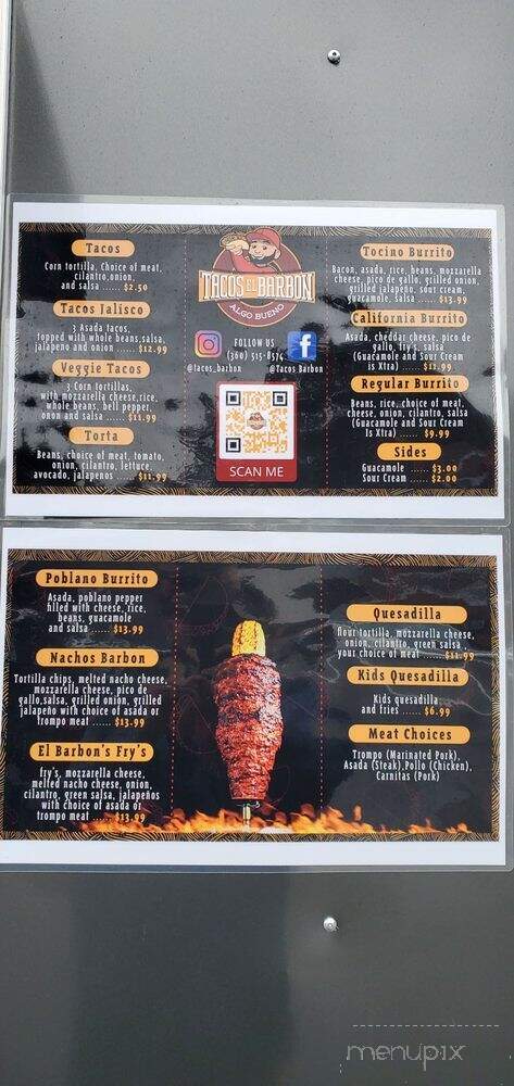 Tacos El Barbon - Bremerton, WA menu_pic