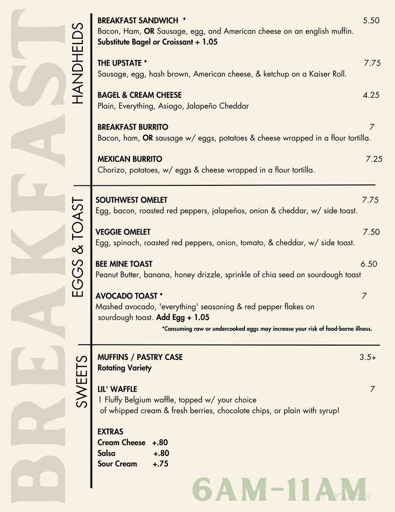 Lil Bean Cafe - Jacksonville, NC menu_pic