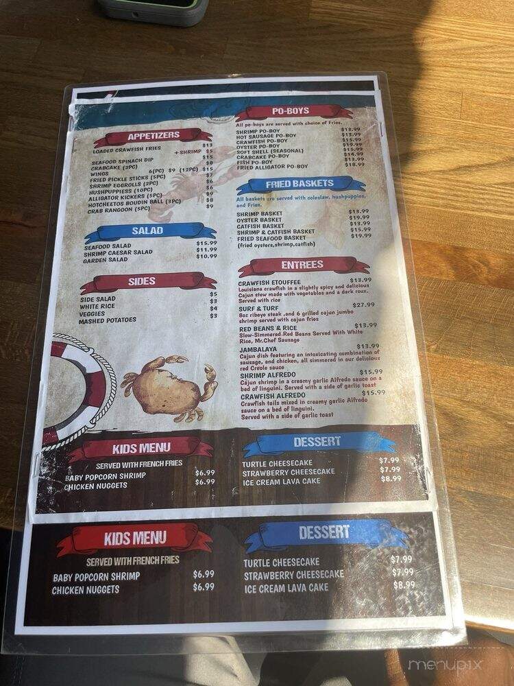 Crawfish and Chill - Marrero, LA menu_pic
