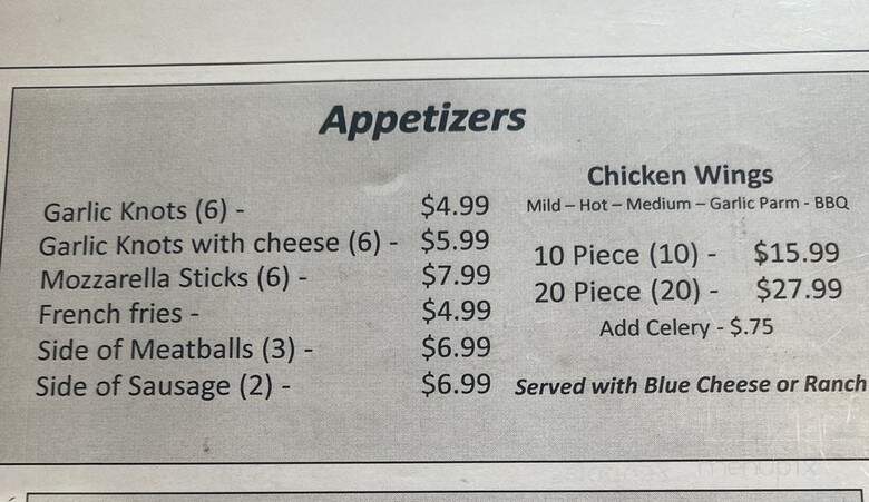 Bella Luna's Pizzeria - Winter Springs, FL menu_pic