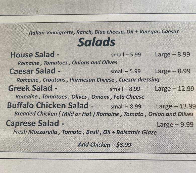 Bella Luna's Pizzeria - Winter Springs, FL menu_pic