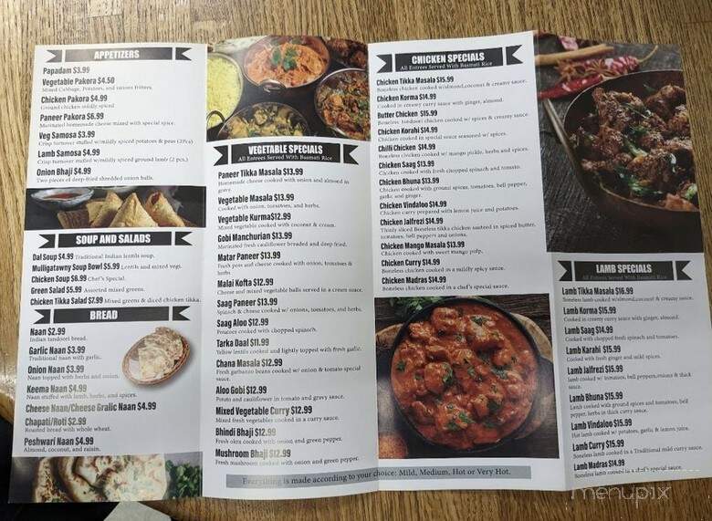 Noorjahan Indian Cuisine - New Baltimore, MI menu_pic
