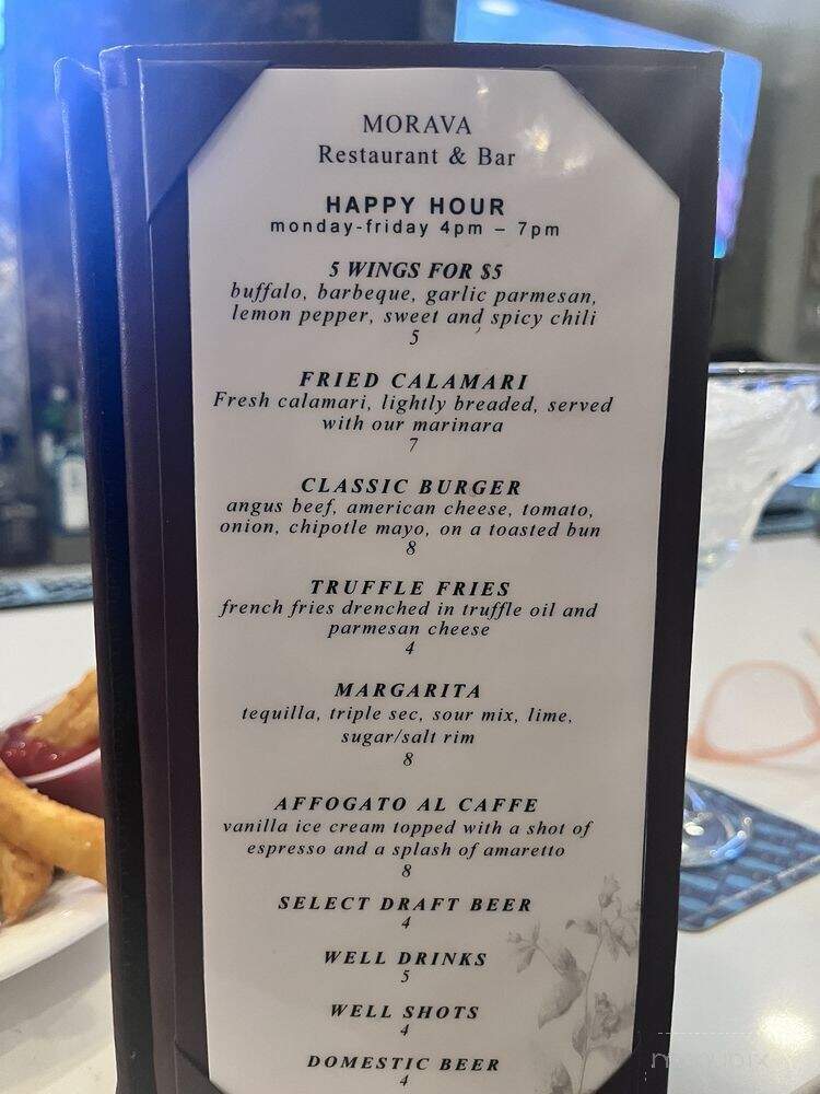 Morava Restaurant & Bar - Plantsvile, CT menu_pic
