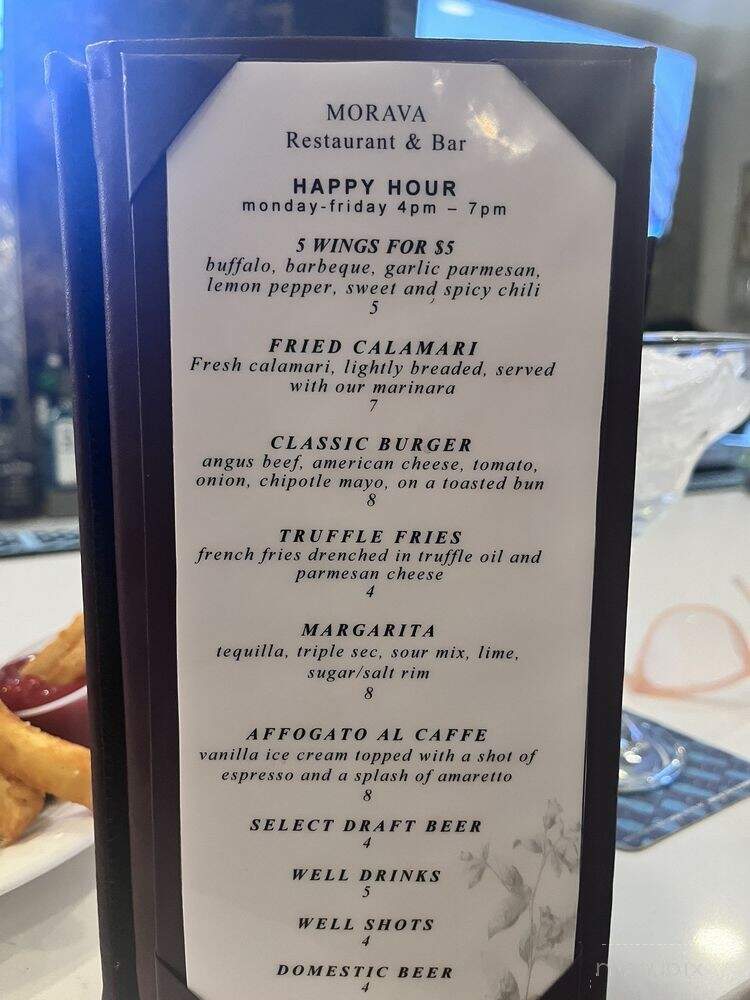 Morava Restaurant & Bar - Plantsvile, CT menu_pic