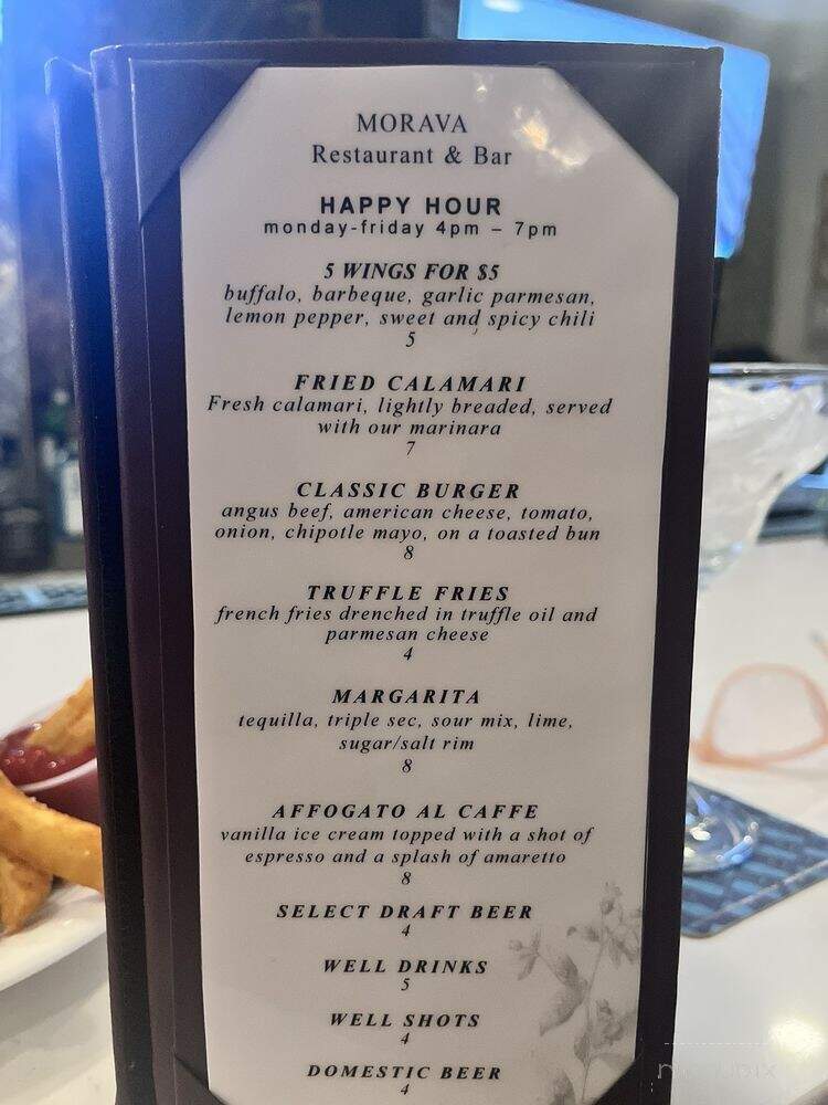 Morava Restaurant & Bar - Plantsvile, CT menu_pic