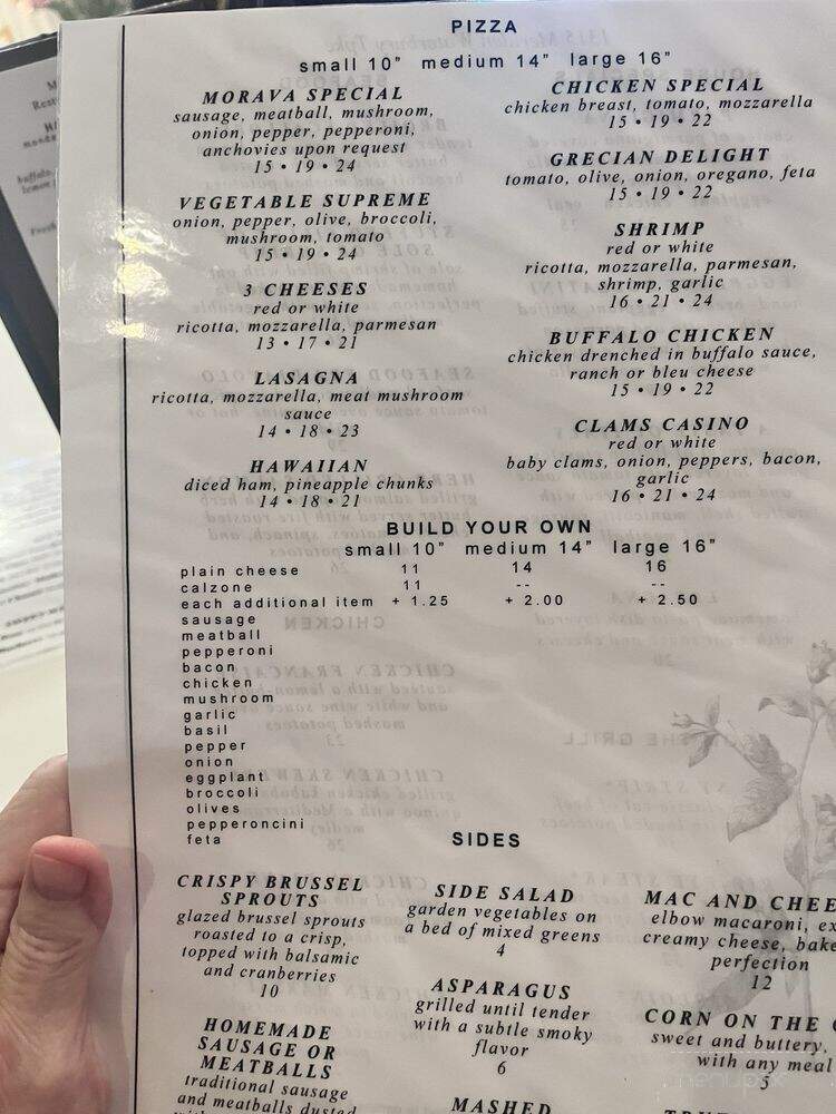 Morava Restaurant & Bar - Plantsvile, CT menu_pic