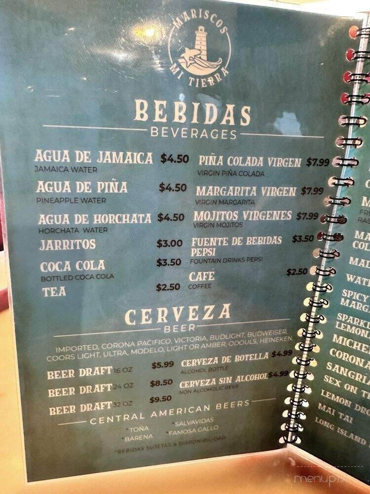 Mariscos Mi Tierra - Spokane Valley, WA menu_pic
