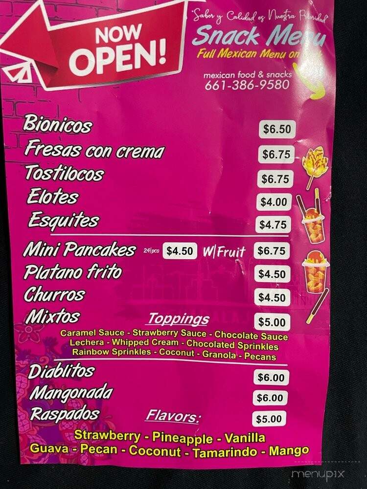 La Tapatia - California City, CA menu_pic