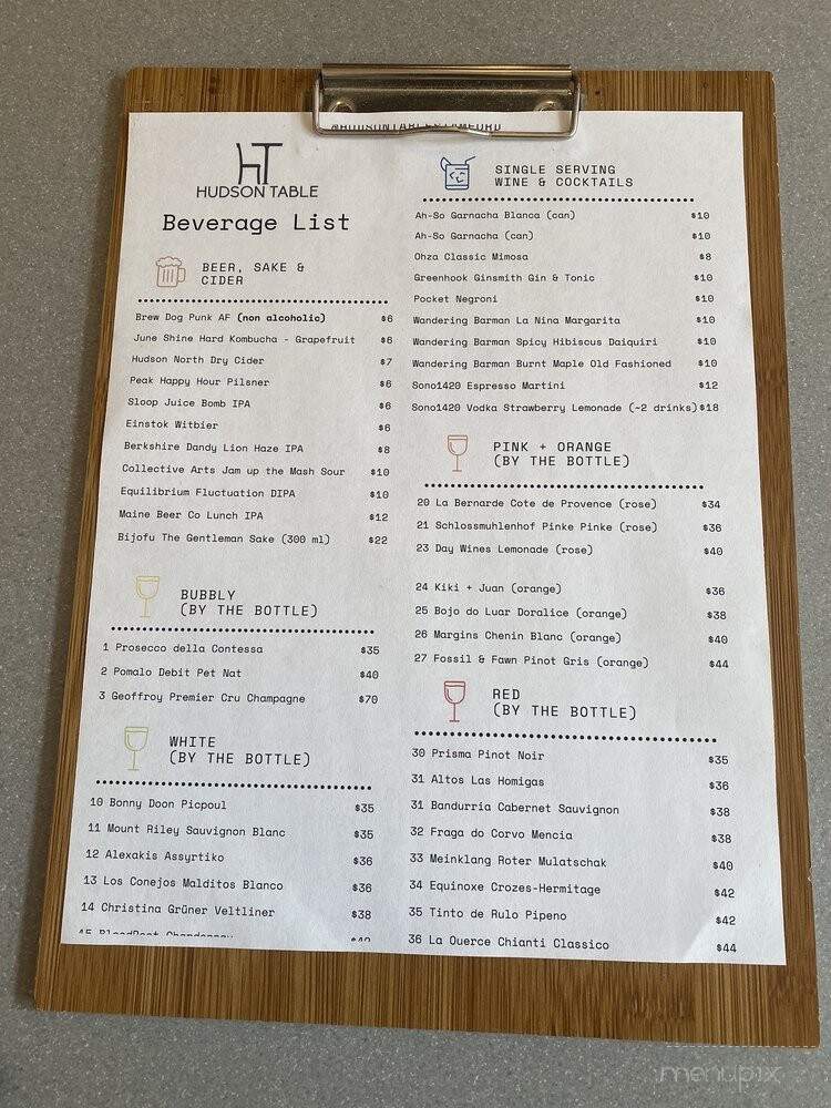 Hudson Table - Stamford, CT menu_pic