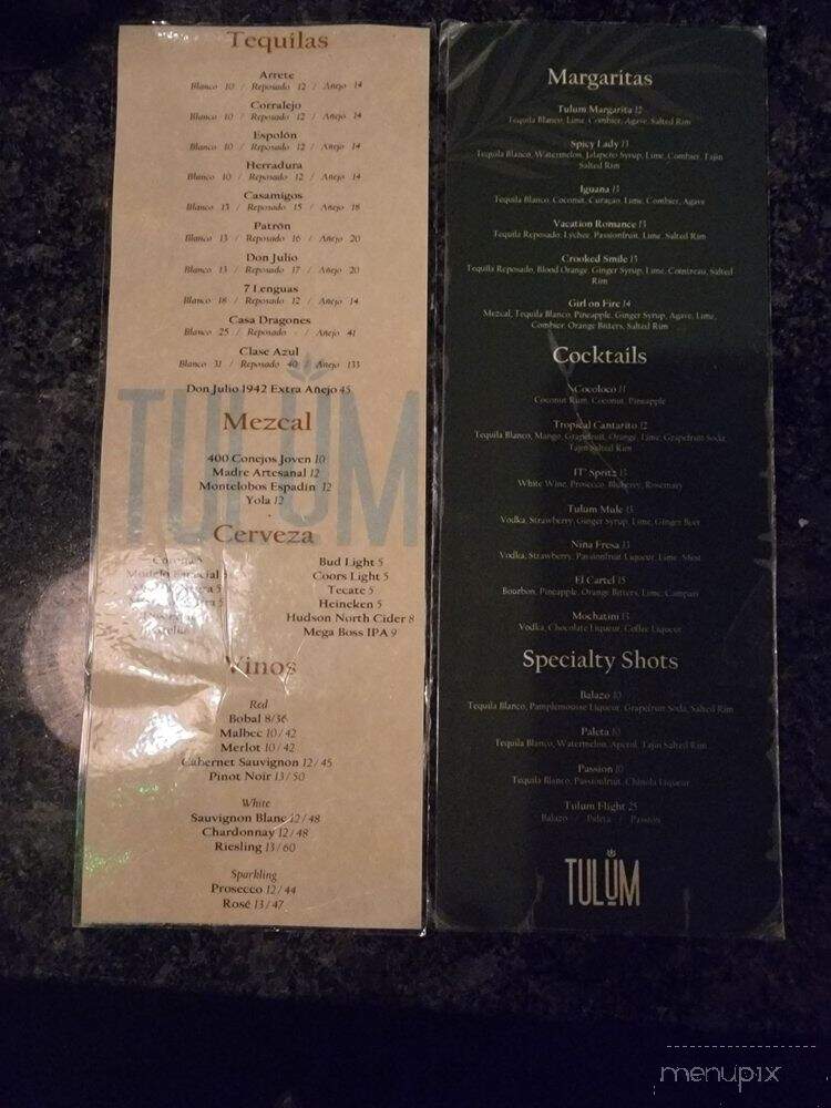 Tulum Mexican Restaurant - Newburgh, NY menu_pic