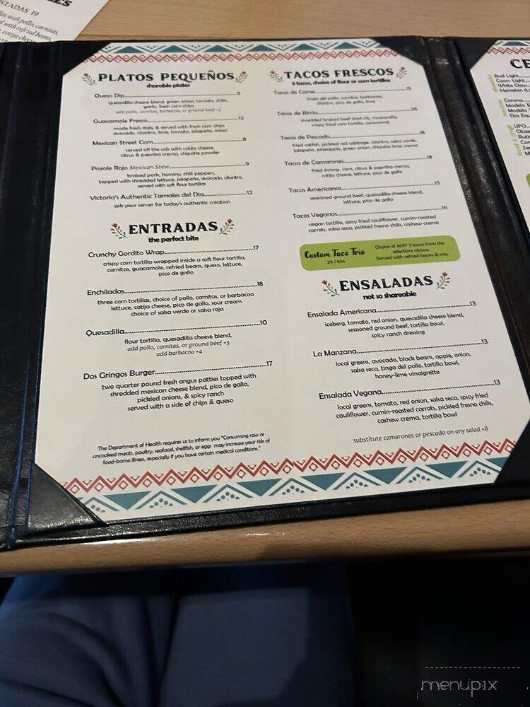 Taco Fresco - Rutland, VT menu_pic