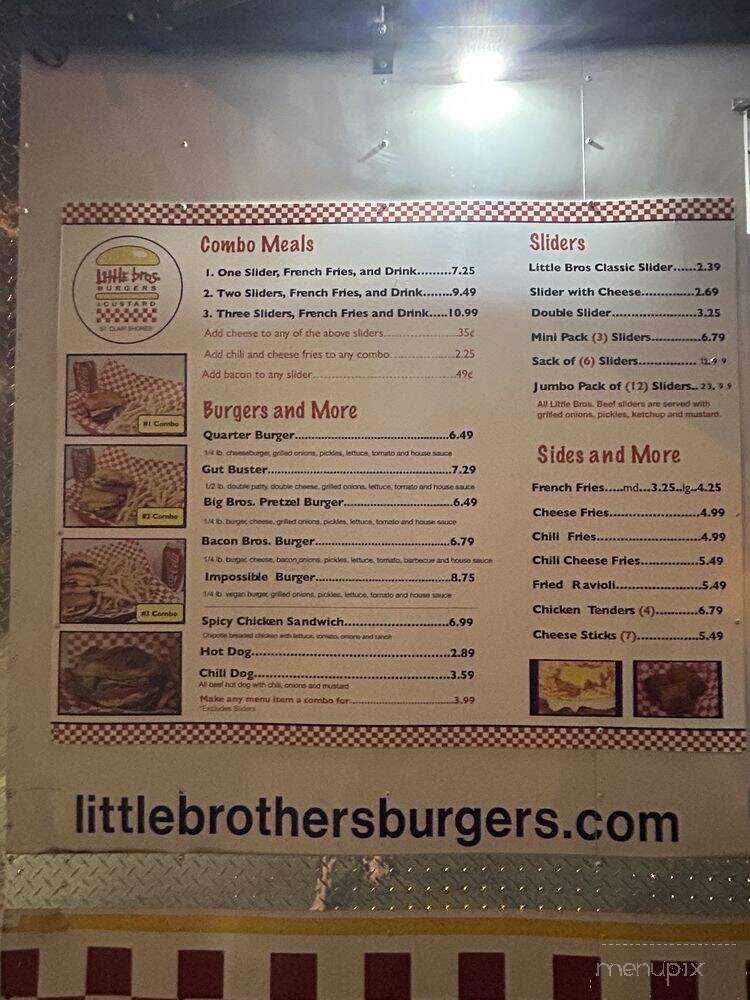 Little Bros Burgers - St. Clair Shores, MI menu_pic