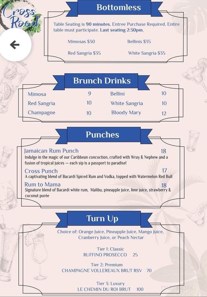 Cross Road - Brooklyn, NY menu_pic