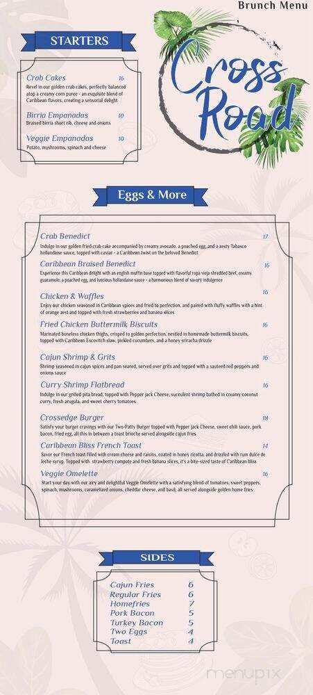 Cross Road - Brooklyn, NY menu_pic