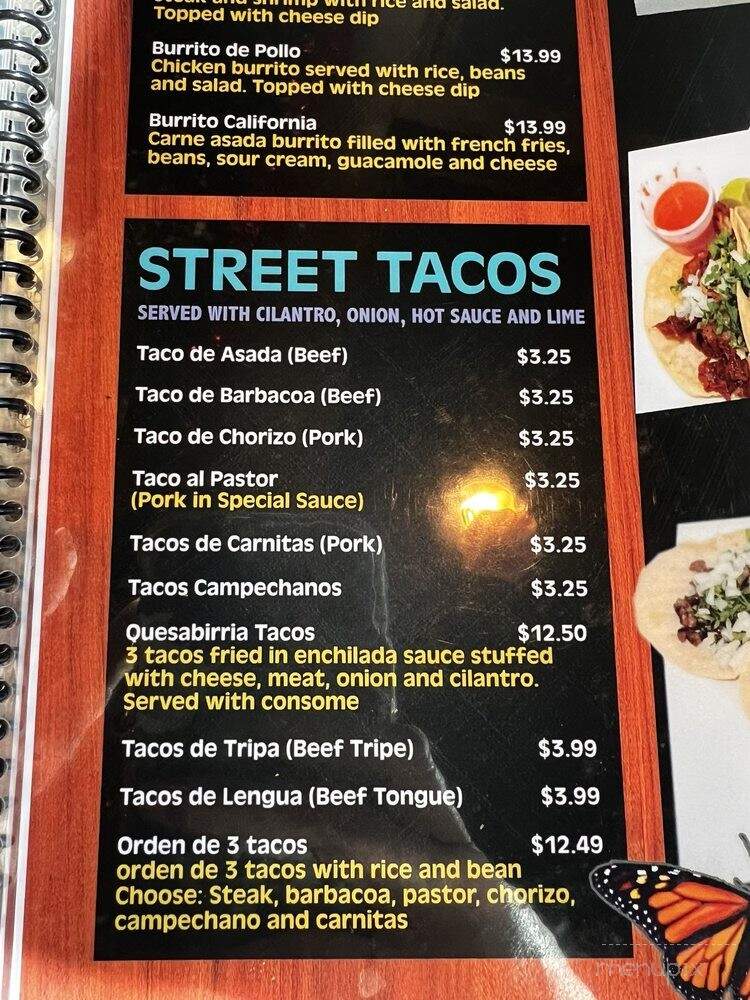 Los Michoacanos Garcias - Springfield, MO menu_pic