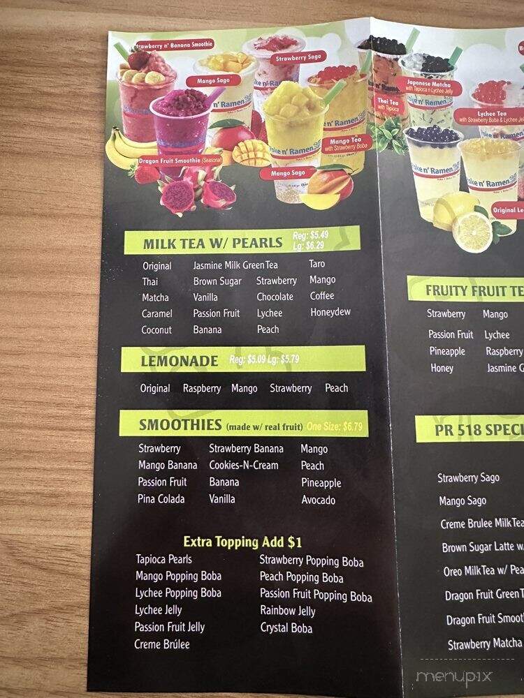 Poke N Ramen 518 - Albany, NY menu_pic