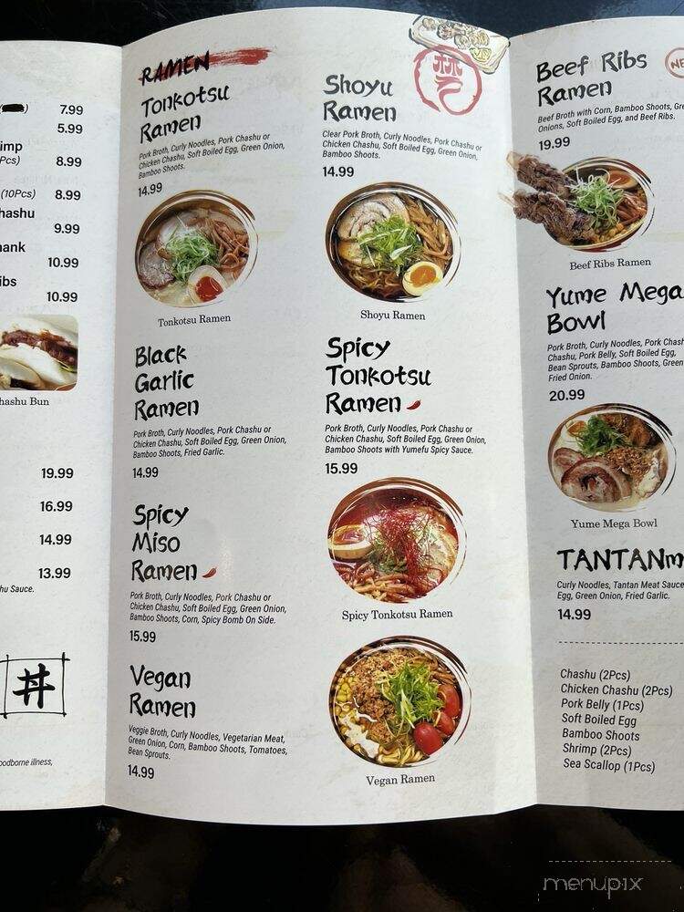 Yume Ramen & Bubble Tea - Cutler Bay, FL menu_pic