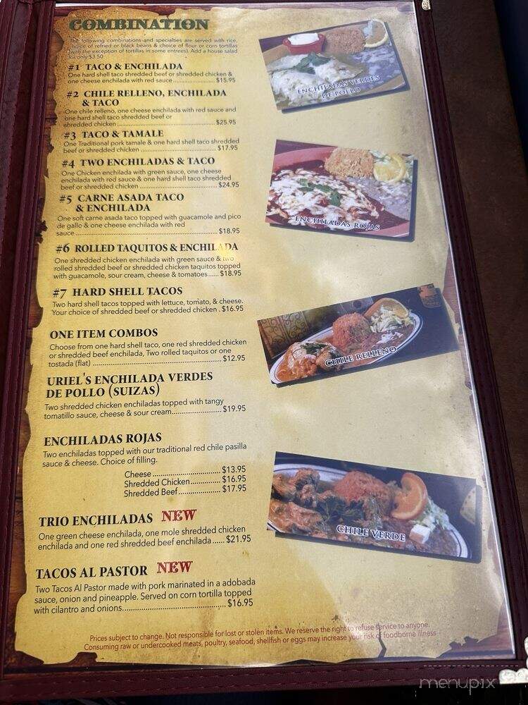 Casa Mendoza - Palm Desert, CA menu_pic