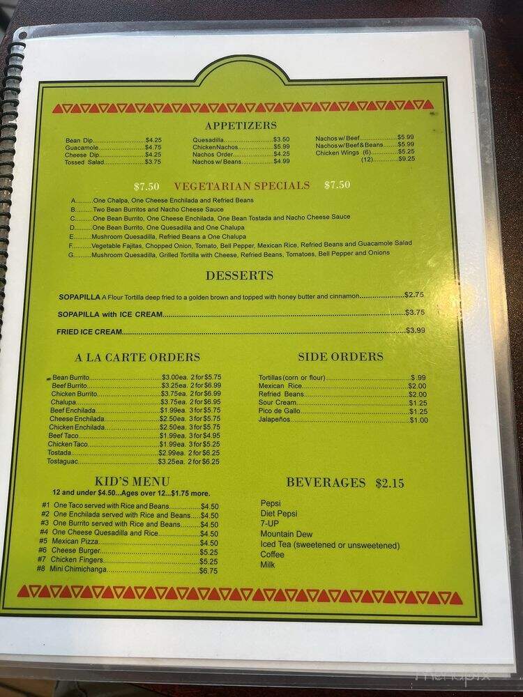 Mi Mexico - Mount Vernon, KY menu_pic