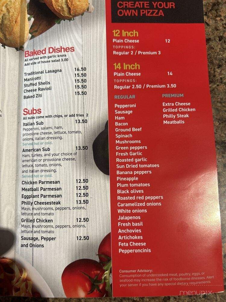 Nevados Pizza - Conway, SC menu_pic